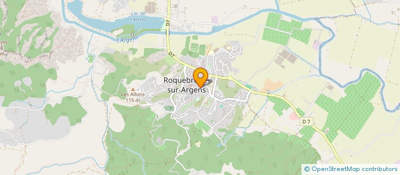 localisation de l'entreprise SCI FRANCO CANARIENNE à ROQUEBRUNE-SUR-ARGENS