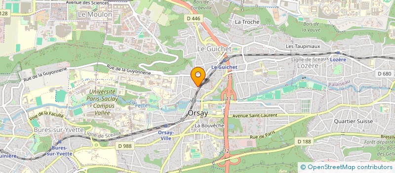 localisation de l'entreprise SCI FRANCO ESPAGNOLE INVEST IMMOBILIER  ORSAY