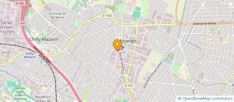 localisation de l'entreprise SCI FRANCO ITALI MORANGIS  MORANGIS
