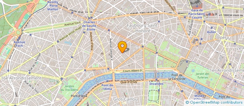 localisation de l'entreprise SCI FRANCOIS 1ER CAPITAL  PARIS