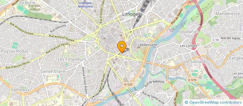 localisation de l'entreprise SCI FRANCOIS à LIMOGES
