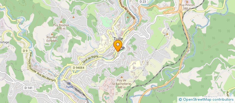 localisation de l'entreprise SCI FRANCOIS  TULLE