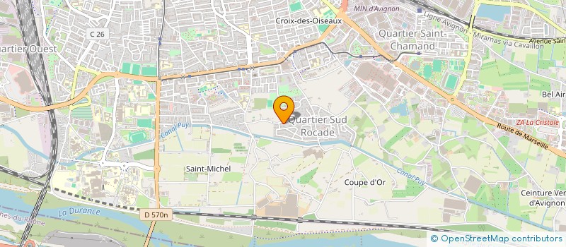 localisation de l'entreprise SCI  FRANCOIS BENOIT  AVIGNON