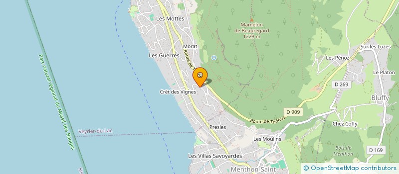 localisation de l'entreprise SCI FRANCOIS CROVA  VEYRIER-DU-LAC