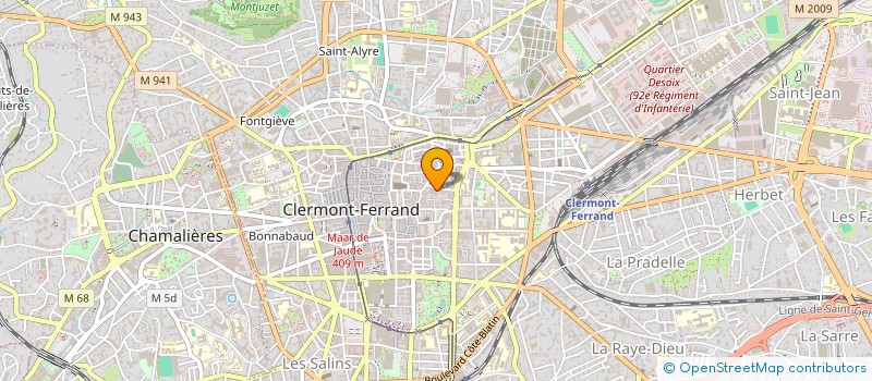 localisation de l'entreprise SCI FRANCOIS DE ROUX  CLERMONT-FERRAND