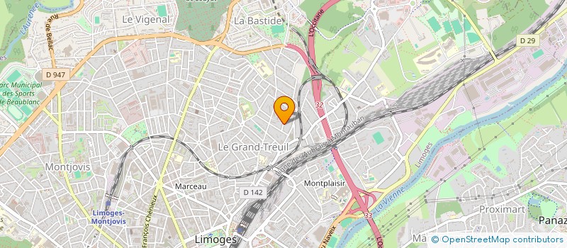 localisation de l'entreprise SCI FRANCOIS JOFFREY à LIMOGES