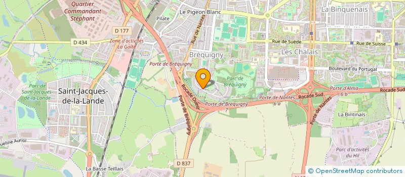 localisation de l'entreprise SCI FRANCOIS MAURIAC à RENNES