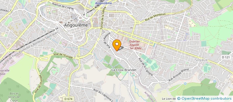 localisation de l'entreprise SCI FRANCOIS PELLEREAU à ANGOULEME