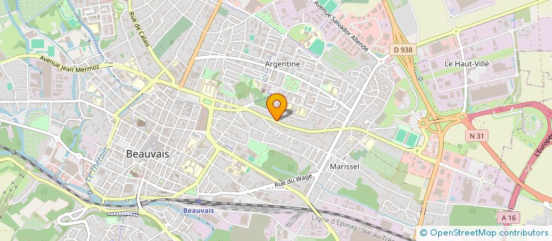 localisation de l'entreprise SCI FRANCOIS-ROSENCOURT  BEAUVAIS