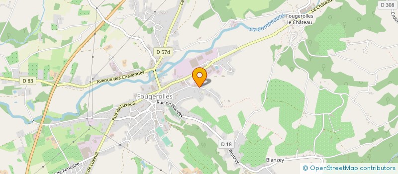 localisation de l'entreprise SCI FRANCOIS VIALIS RONCHAMP  FOUGEROLLES-SAINT-VALBERT