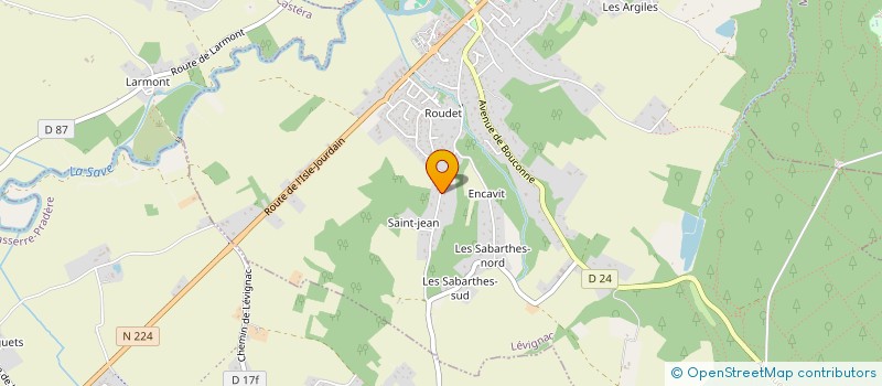 localisation de l'entreprise SCI FRANCORICAINE  LEVIGNAC