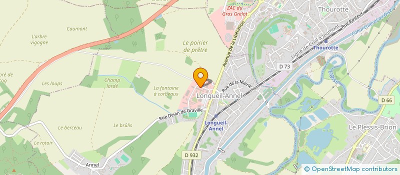 localisation de l'entreprise SCI FRANCPORT  LONGUEIL-ANNEL