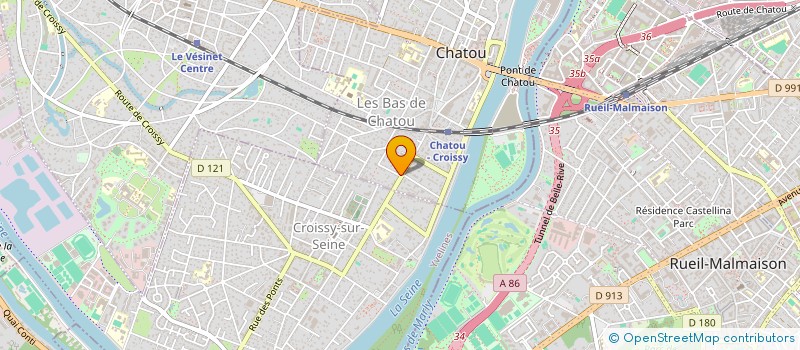 localisation de l'entreprise SCI FRANCRIS  CHATOU