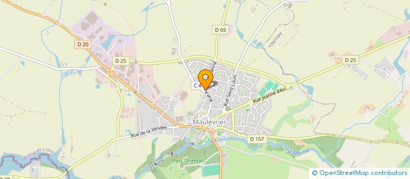 localisation de l'entreprise SCI FRANDAM  MAULEVRIER