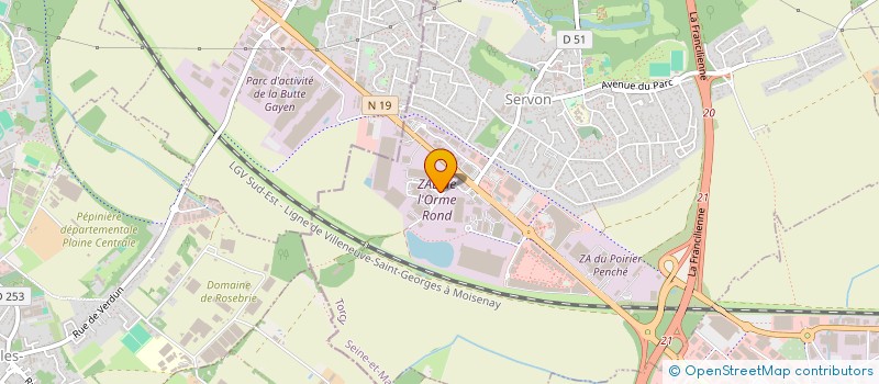 localisation de l'entreprise SCI FRANDHI  SERVON