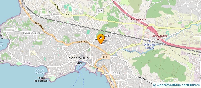 localisation de l'entreprise SCI FRANDOM à SANARY-SUR-MER