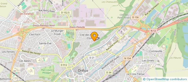 localisation de l'entreprise SCI FRANE à DREUX