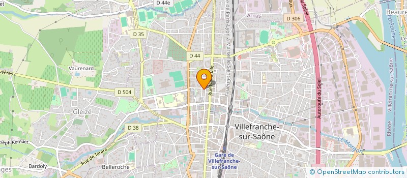 localisation de l'entreprise SCI FRANE  VILLEFRANCHE-SUR-SAONE