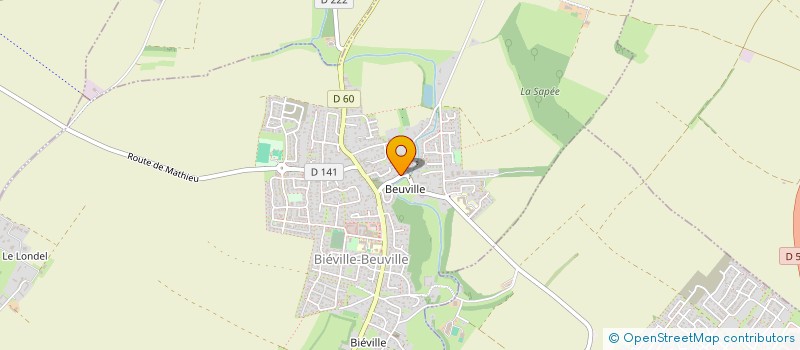 localisation de l'entreprise SCI FRANELO  BIEVILLE-BEUVILLE