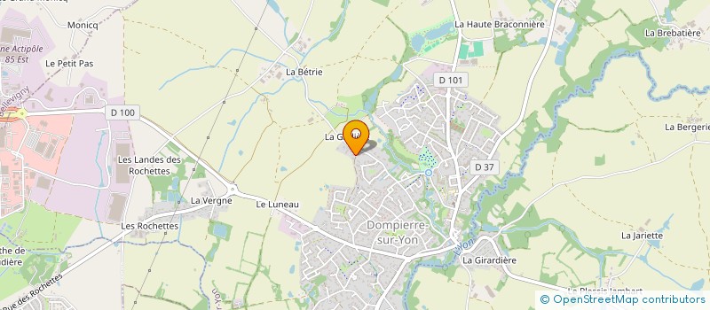 localisation de l'entreprise SCI FRANELO  DOMPIERRE-SUR-YON