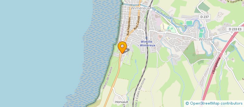 localisation de l'entreprise SCI FRANES  WIMEREUX