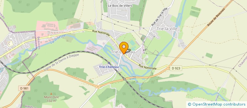 localisation de l'entreprise SCI FRANFLO  TRIE-CHATEAU