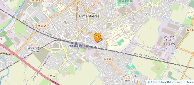 localisation de l'entreprise SCI FRANGE  ARMENTIERES