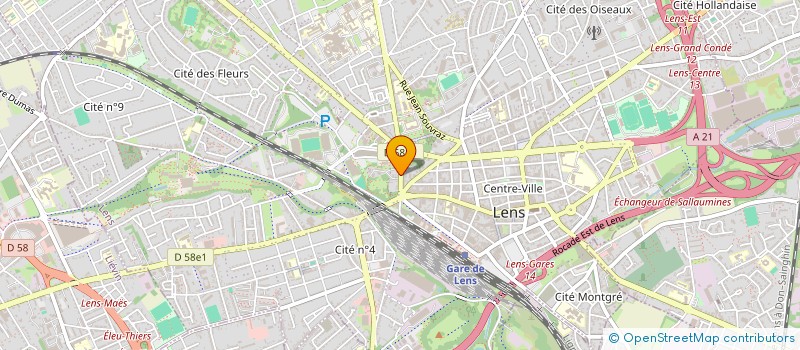 localisation de l'entreprise SCI FRANGE  LENS