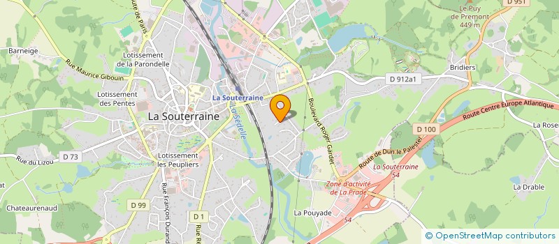 localisation de l'entreprise SCI FRANGHIS  LA SOUTERRAINE