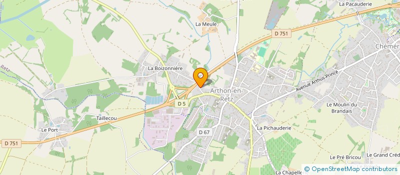 localisation de l'entreprise SCI FRANIC  CHAUMES-EN-RETZ