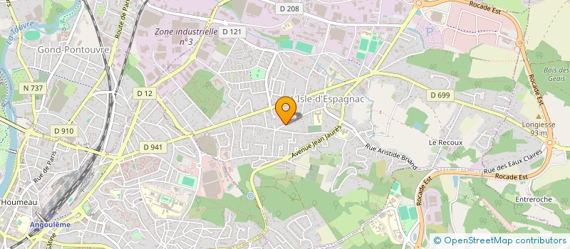 localisation de l'entreprise SCI FRANIH  L'ISLE-D'ESPAGNAC