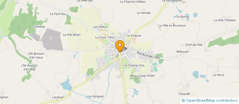 localisation de l'entreprise SCI FRANJE  MENEAC