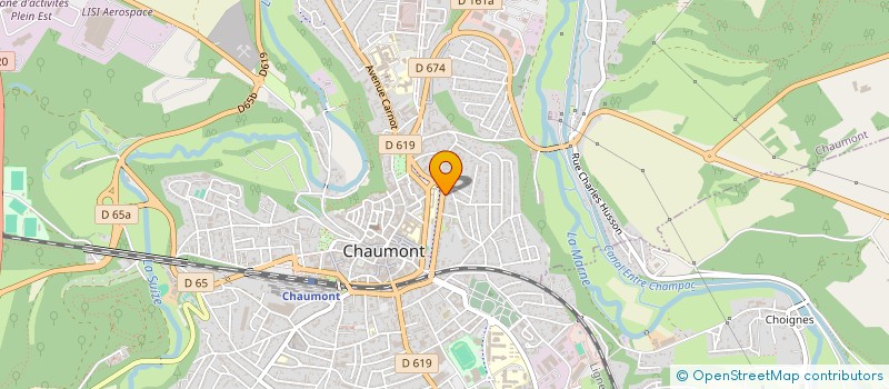 localisation de l'entreprise SCI FRANJO à CHAUMONT