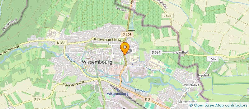 localisation de l'entreprise SCI FRANK  WISSEMBOURG