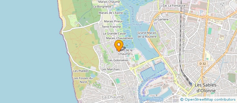 localisation de l'entreprise SCI FRANKA INVEST à LES SABLES-D'OLONNE