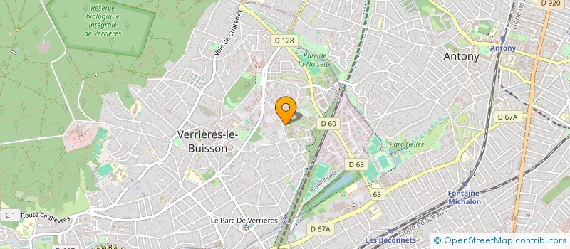 localisation de l'entreprise SCI FRANKAR à VERRIERES-LE-BUISSON