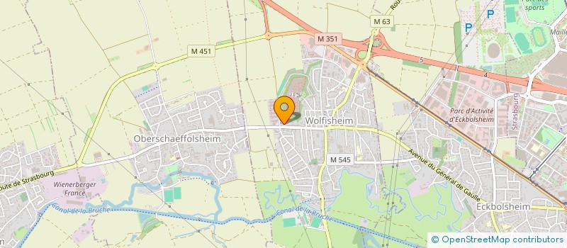 localisation de l'entreprise SCI FRANKEN KOENIGSHOFFEN  WOLFISHEIM