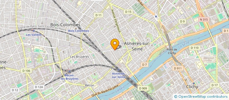 localisation de l'entreprise SCI FRANKIZ à ASNIERES-SUR-SEINE