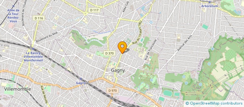 localisation de l'entreprise SCI FRANKLIN  GAGNY