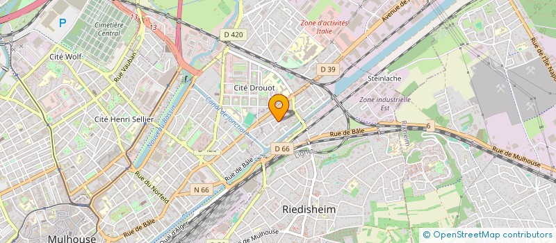 localisation de l'entreprise SCI FRANKLIN  RIEDISHEIM