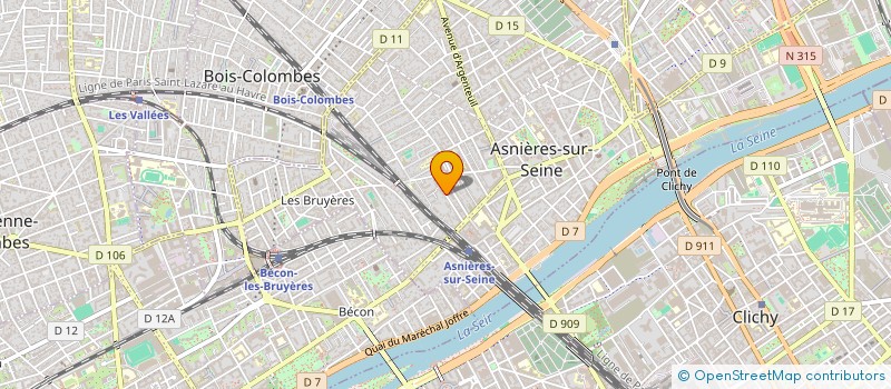 localisation de l'entreprise SCI FRANKLIN à ASNIERES-SUR-SEINE