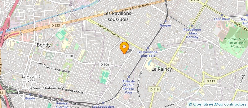 localisation de l'entreprise SCI FRANKLIN à LES PAVILLONS-SOUS-BOIS