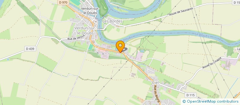 localisation de l'entreprise SCI FRANKLIN à VERDUN-SUR-LE-DOUBS