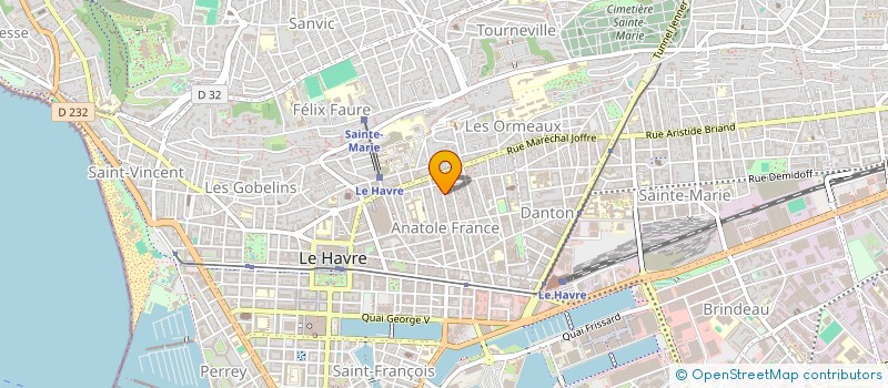 localisation de l'entreprise SCI FRANKLIN à LE HAVRE