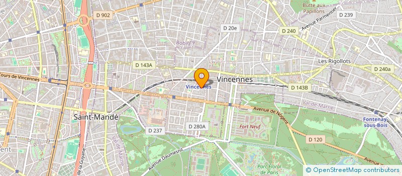 localisation de l'entreprise SCI FRANKLINMEDIKAL à VINCENNES