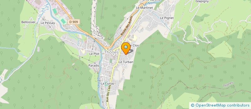 localisation de l'entreprise SCI FRANKY à THONES