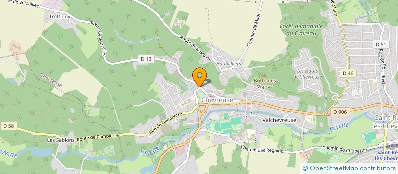 localisation de l'entreprise SCI FRANLICE  CHEVREUSE