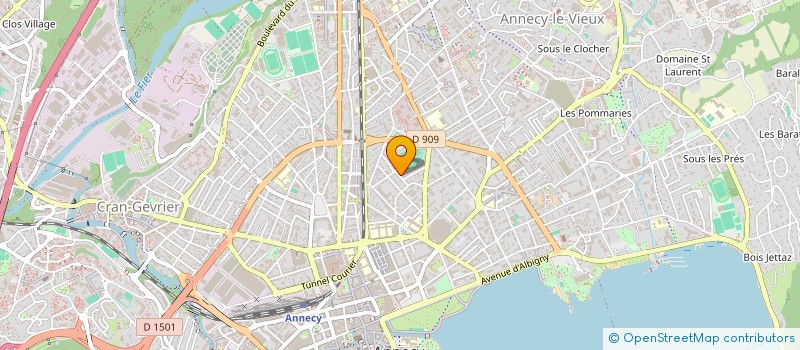 localisation de l'entreprise SCI FRANLU à ANNECY