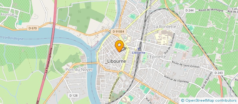 localisation de l'entreprise SCI FRANLYND  LIBOURNE