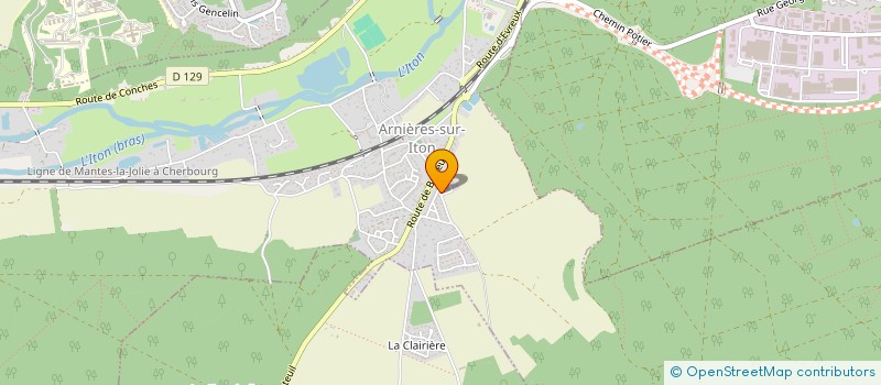 localisation de l'entreprise SCI FRANLYS  ARNIERES-SUR-ITON